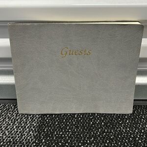 Tempo Italian Canvas Gray Guest Book, NWOT